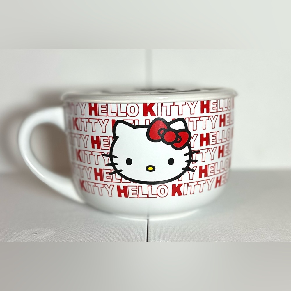 Hello kitty soup mug